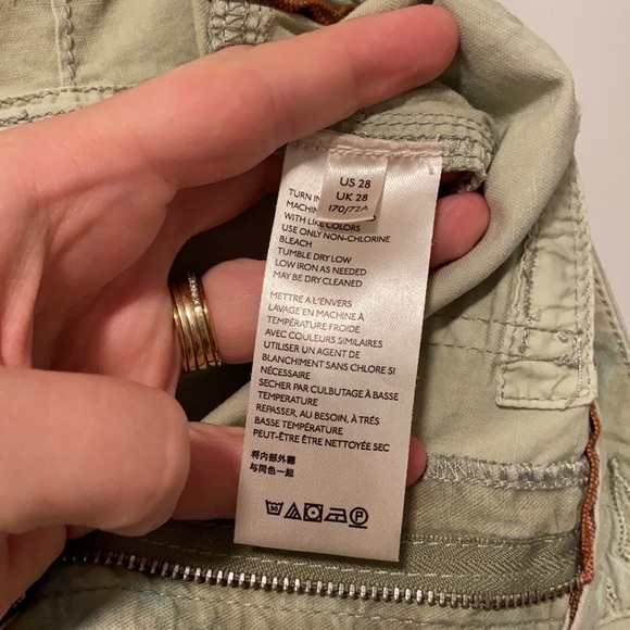 Anthropologie 'The Wanderer' Tye Dye Partial Linen Cargo Pants - Picture 9 of 11